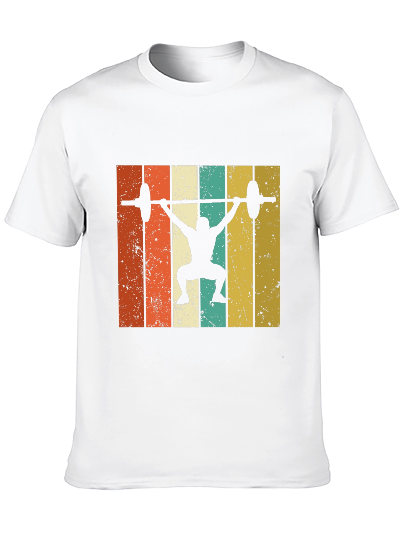 Retro Weightlifting T-Shirt - Black Gym Tee