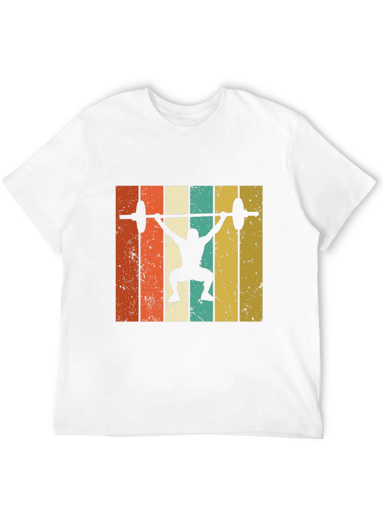 Retro Weightlifting T-Shirt - Black Gym Tee