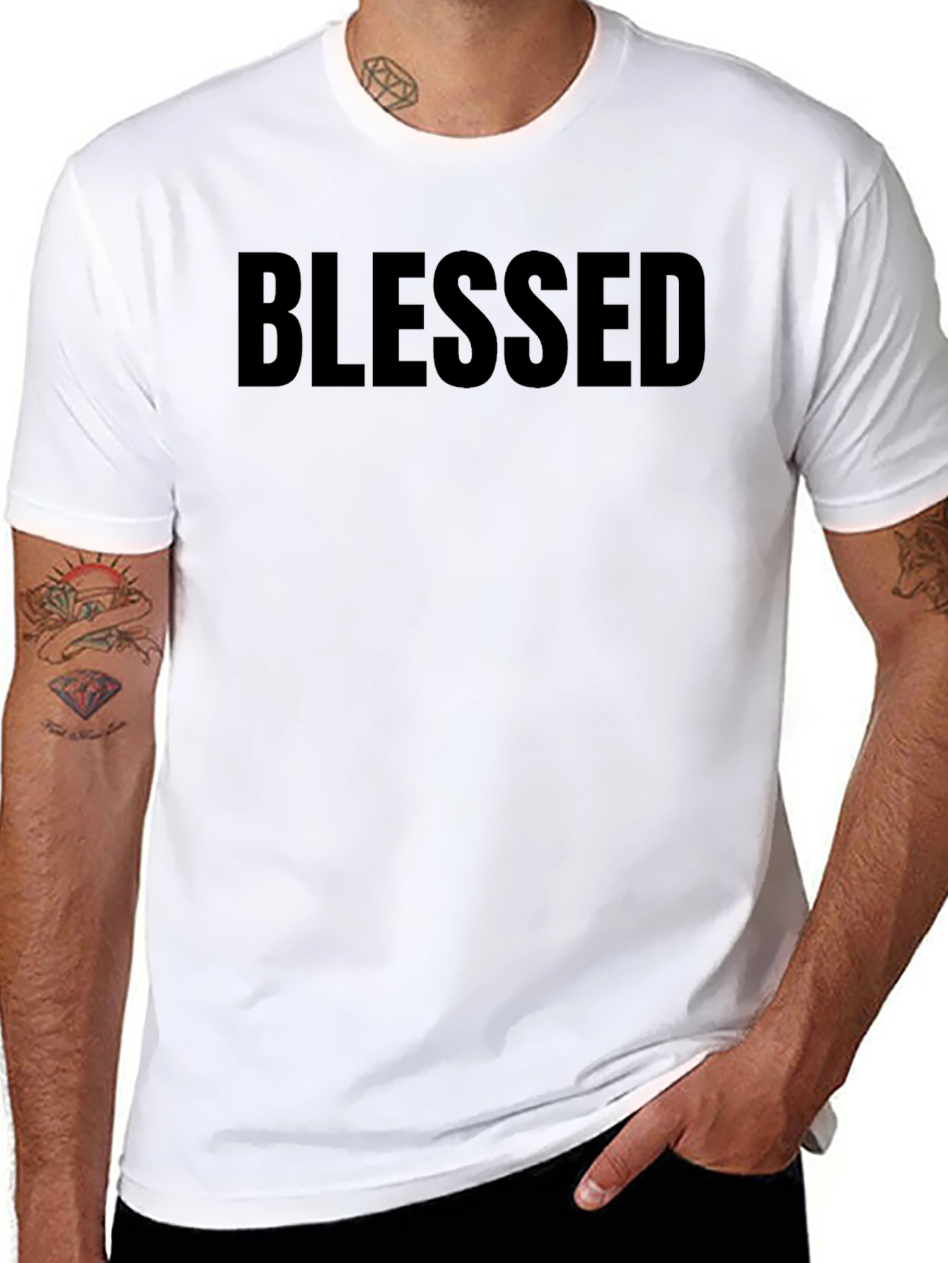 Blessed Graphic Tee - Mens Black T-Shirt