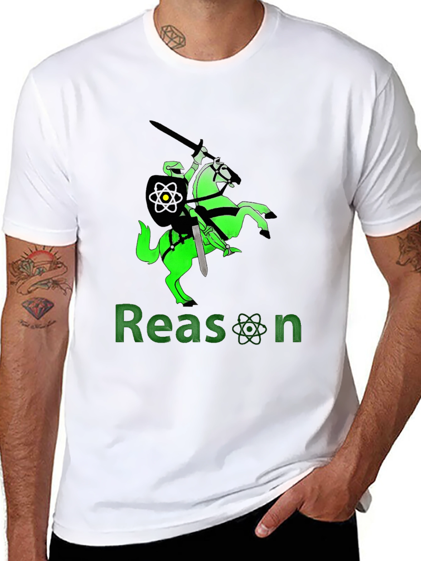 Reason Knight Graphic T-Shirt - Black