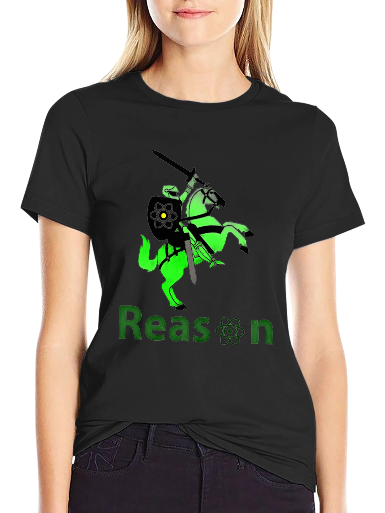 Reason Knight Graphic T-Shirt - Black