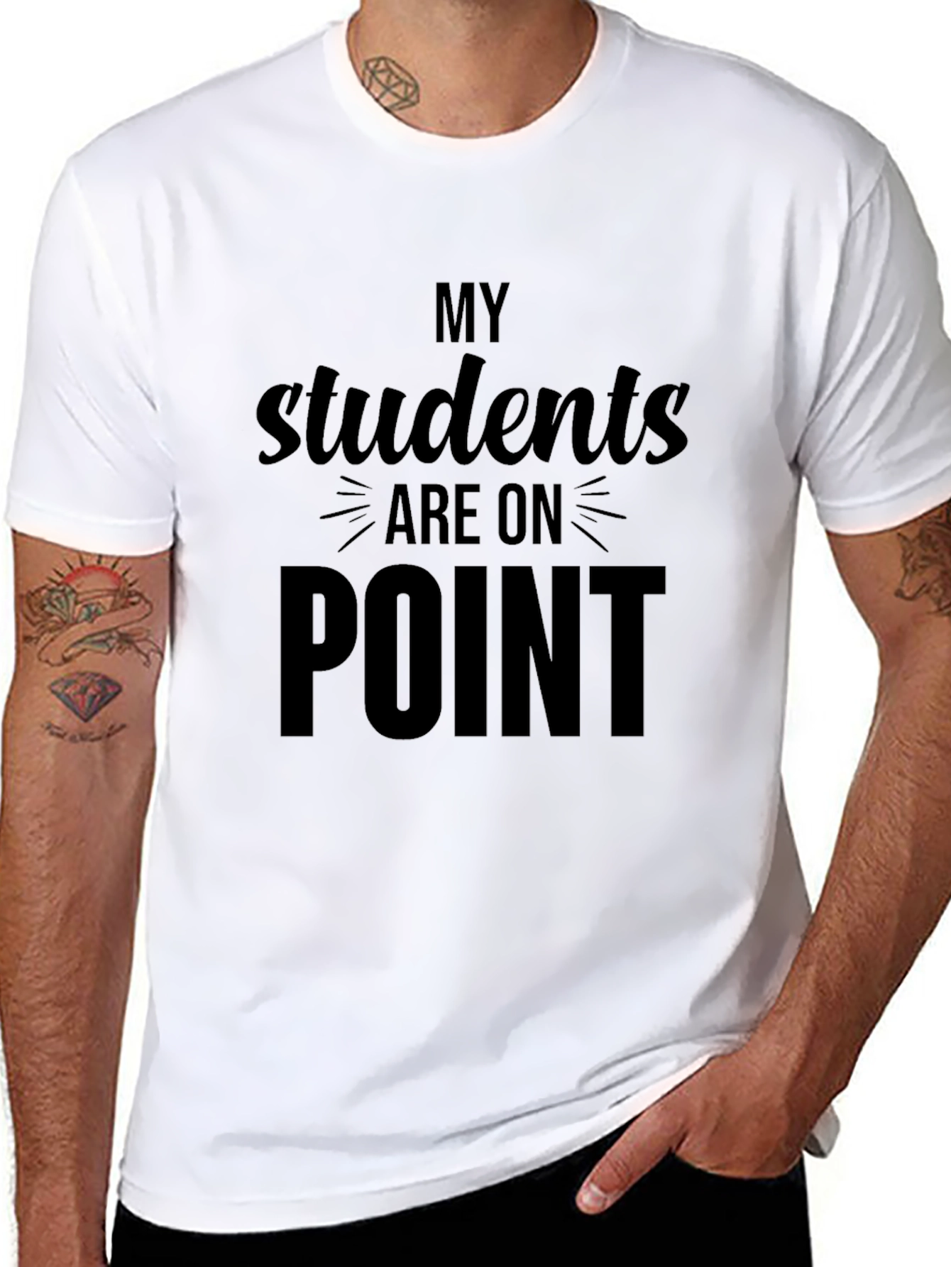 My Students Are On Point Black T-Shirt