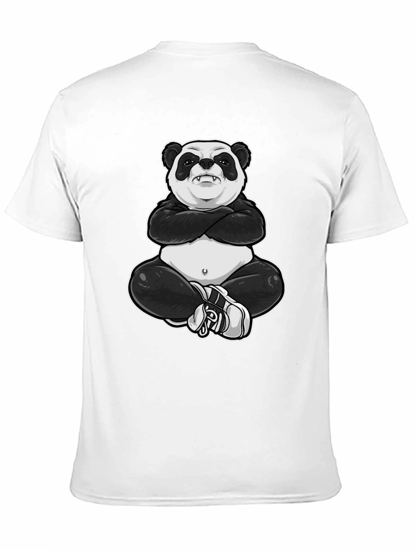 Cool Panda Graphic Tee - Black T-Shirt