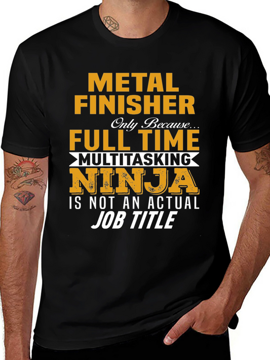 Metal Finisher Multitasking Ninja T-Shirt