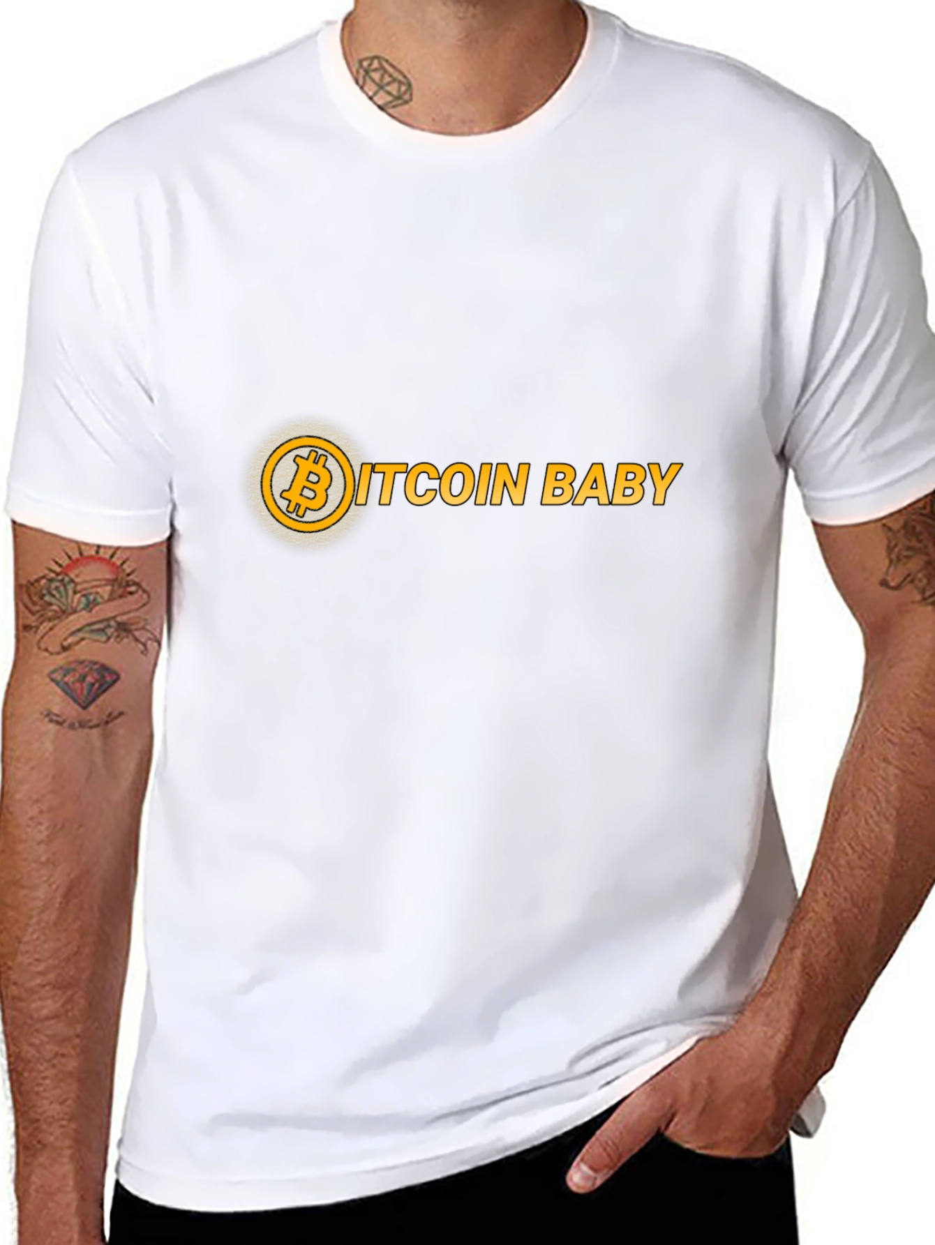 Bitcoin Baby Black T-Shirt - Crypto HODL