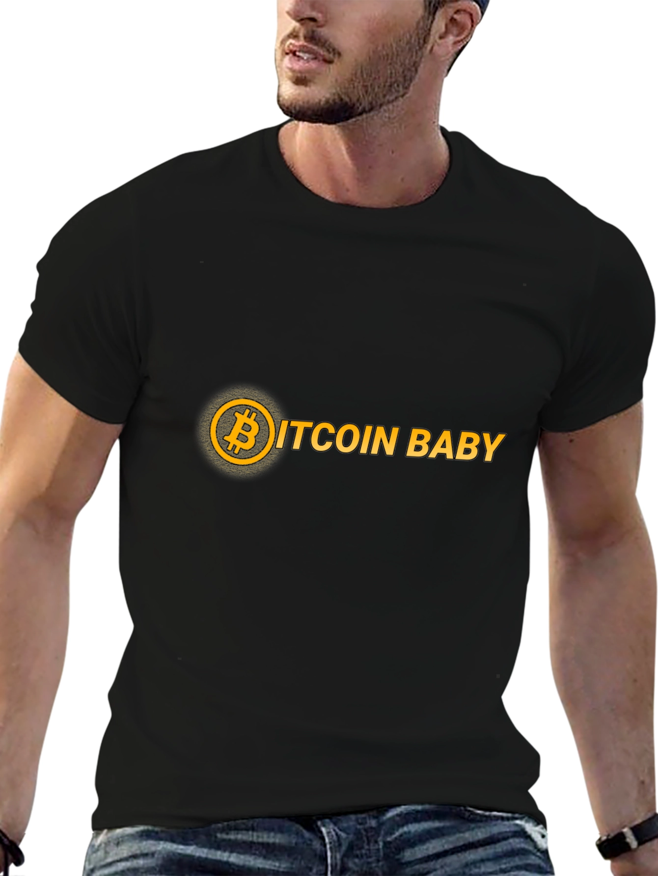 Bitcoin Baby Black T-Shirt - Crypto HODL