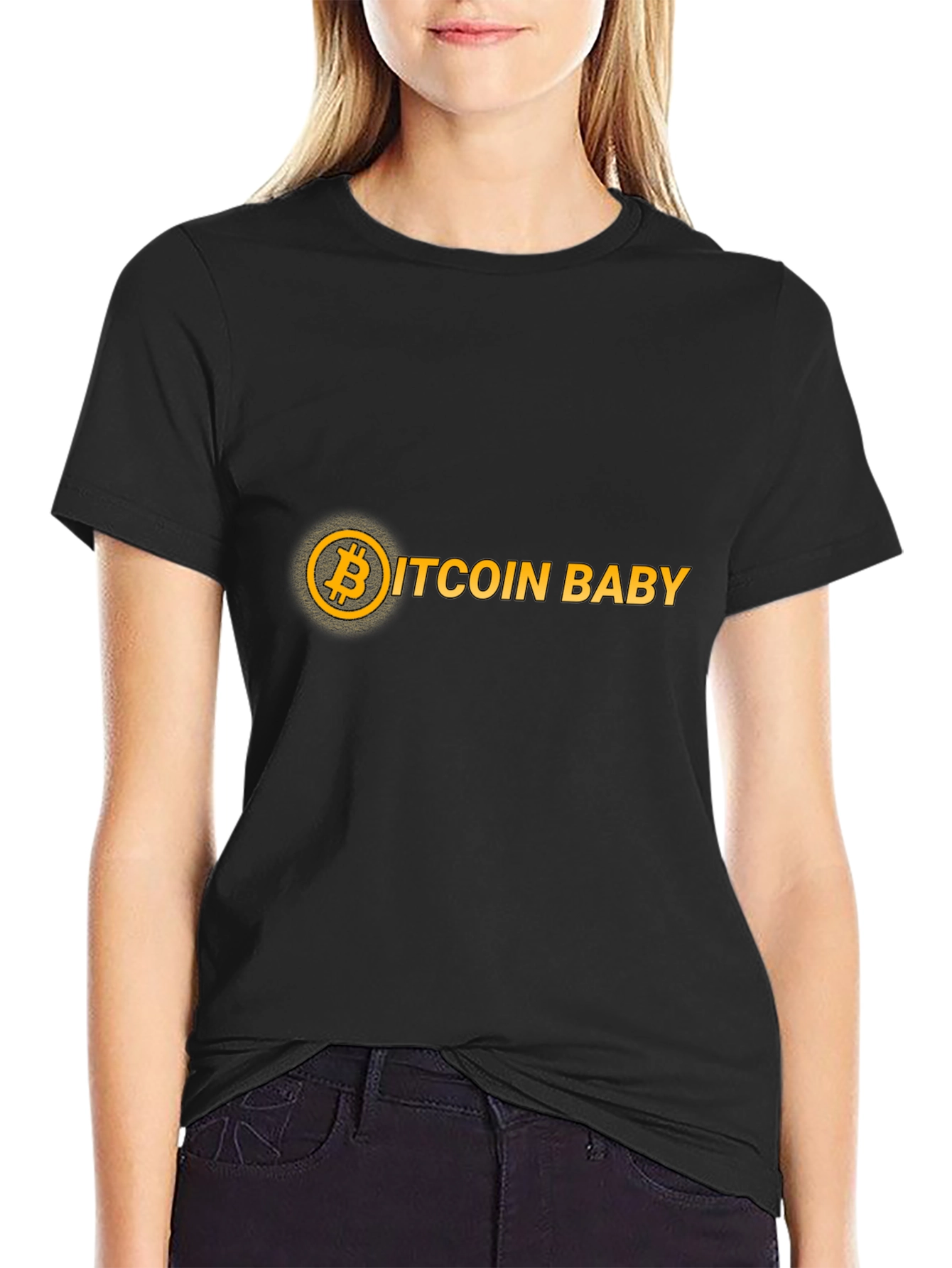 Bitcoin Baby Black T-Shirt - Crypto HODL