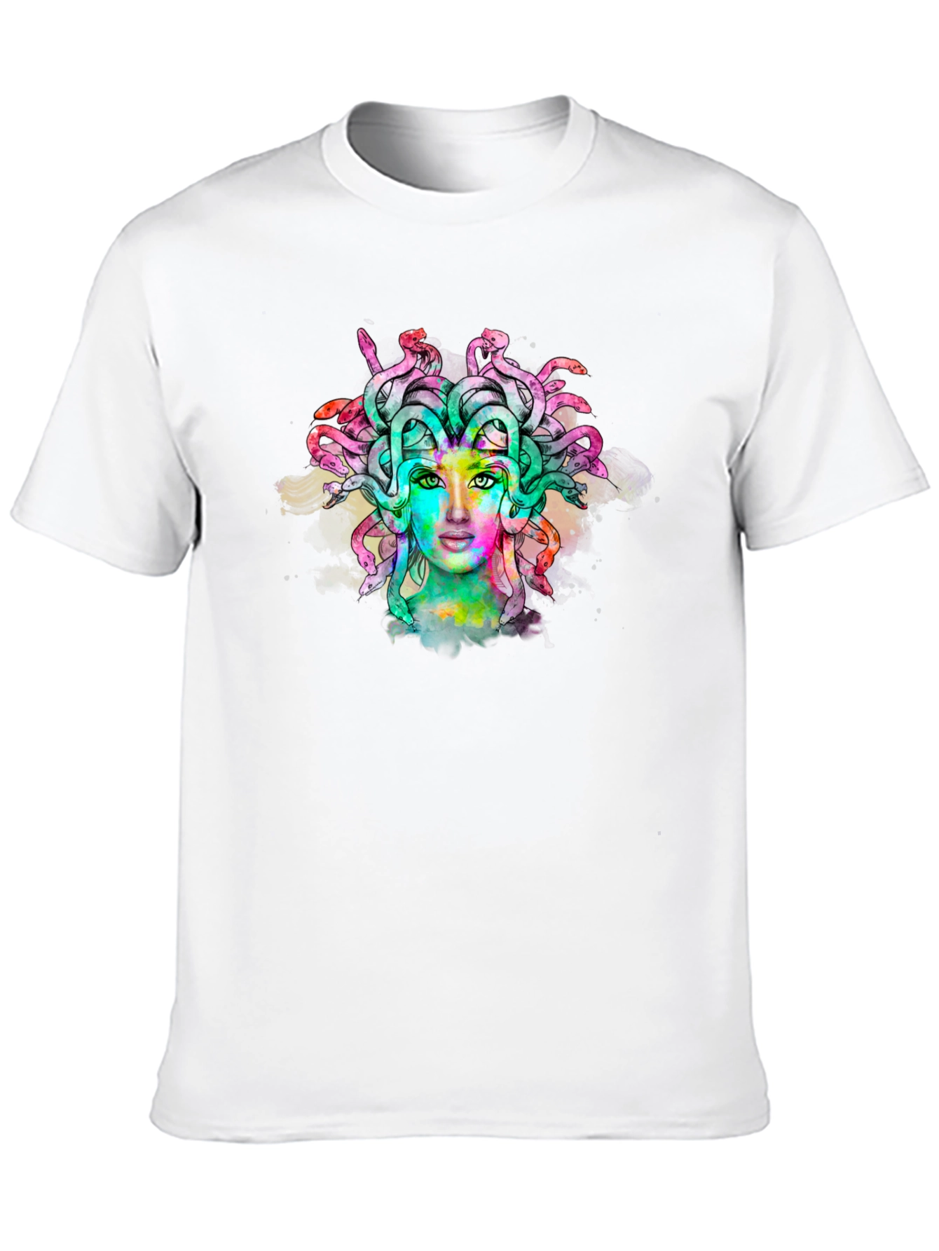 Medusa Graphic Print Black Tee