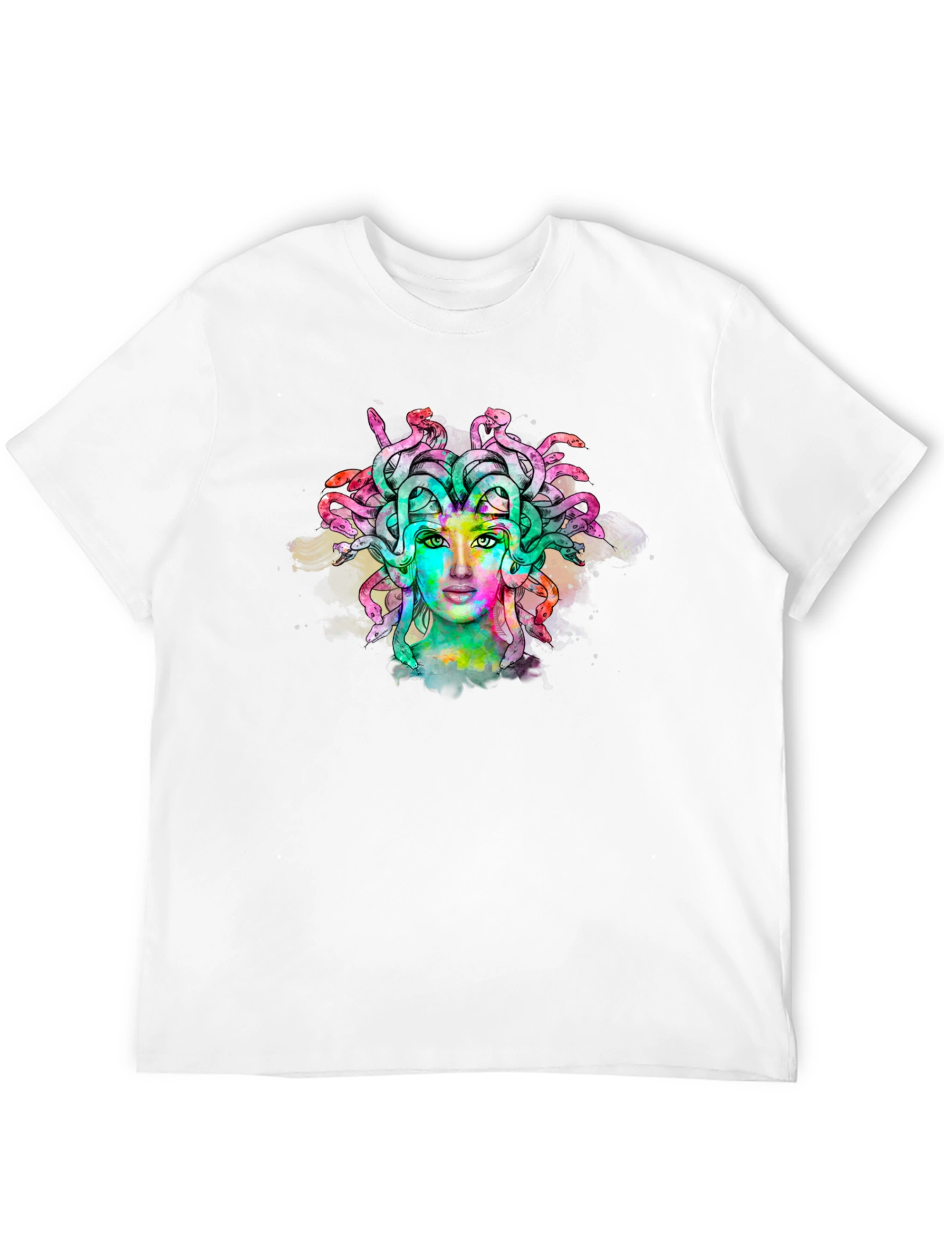 Medusa Graphic Print Black Tee