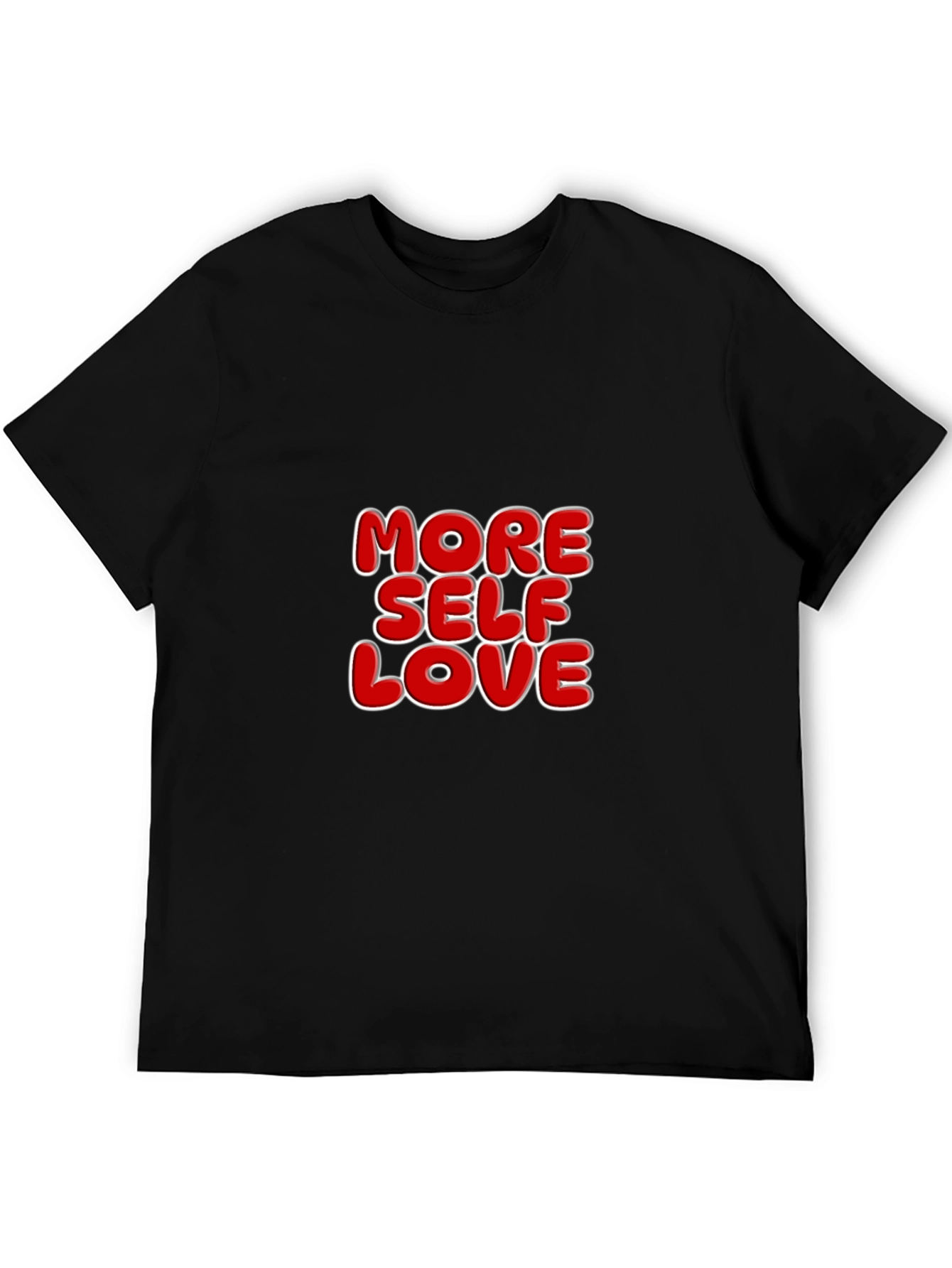 More Self Love T-Shirt Black Crew Neck Tee