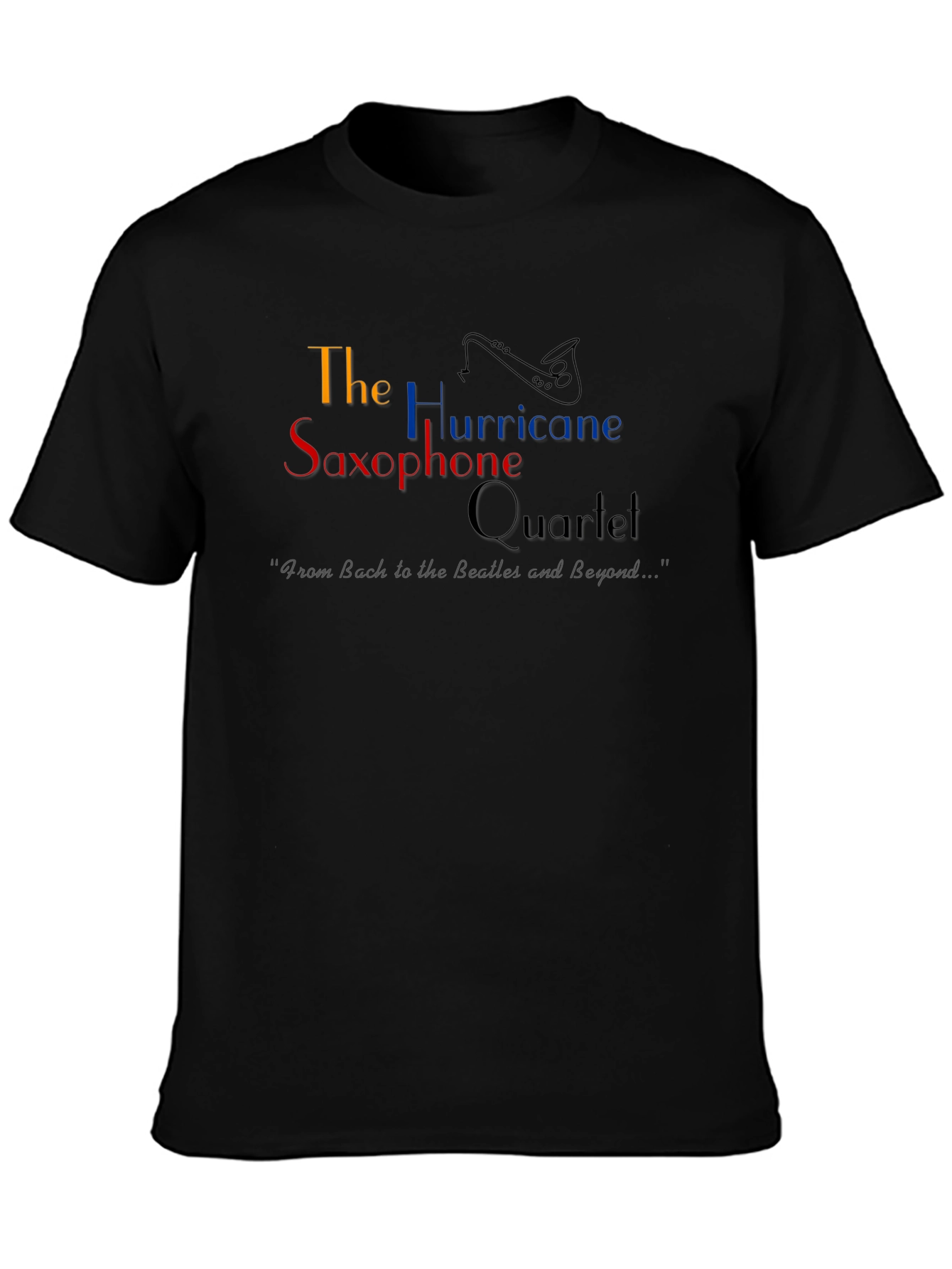 The Hurricane Saxophone Quartet Black T-Shirt