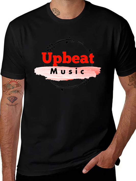 Upbeat Music Black T-Shirt