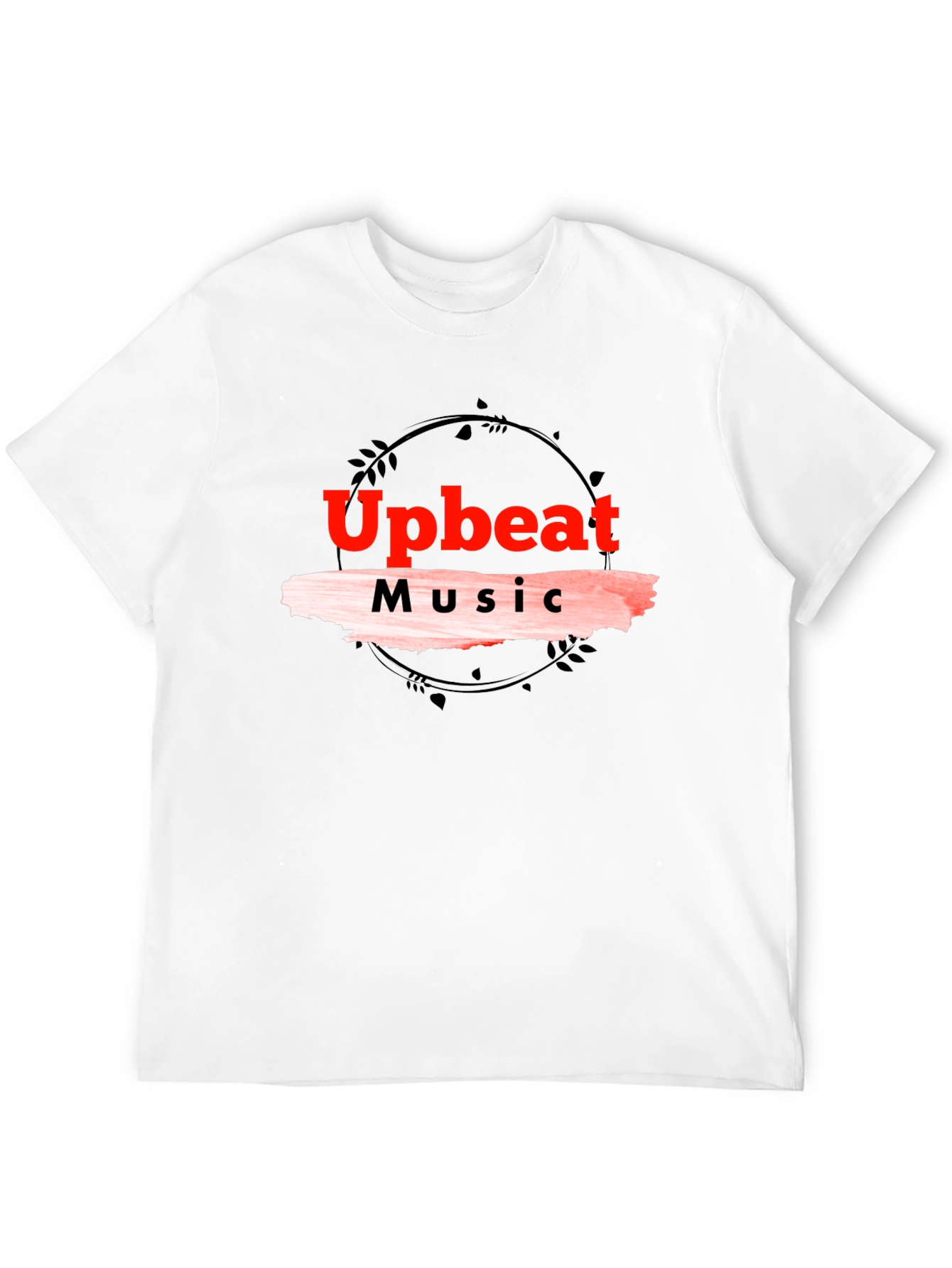 Upbeat Music Black T-Shirt