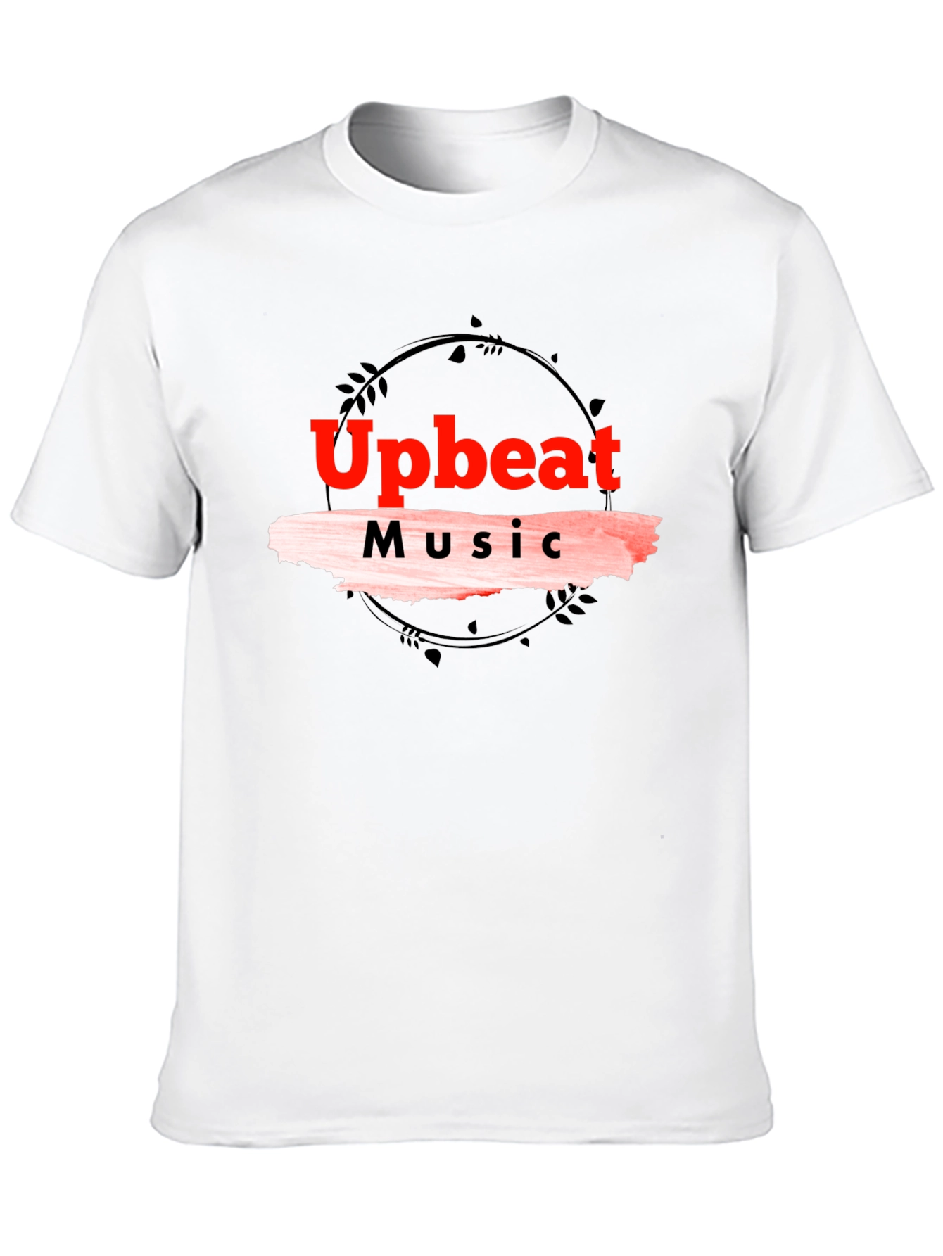 Upbeat Music Black T-Shirt