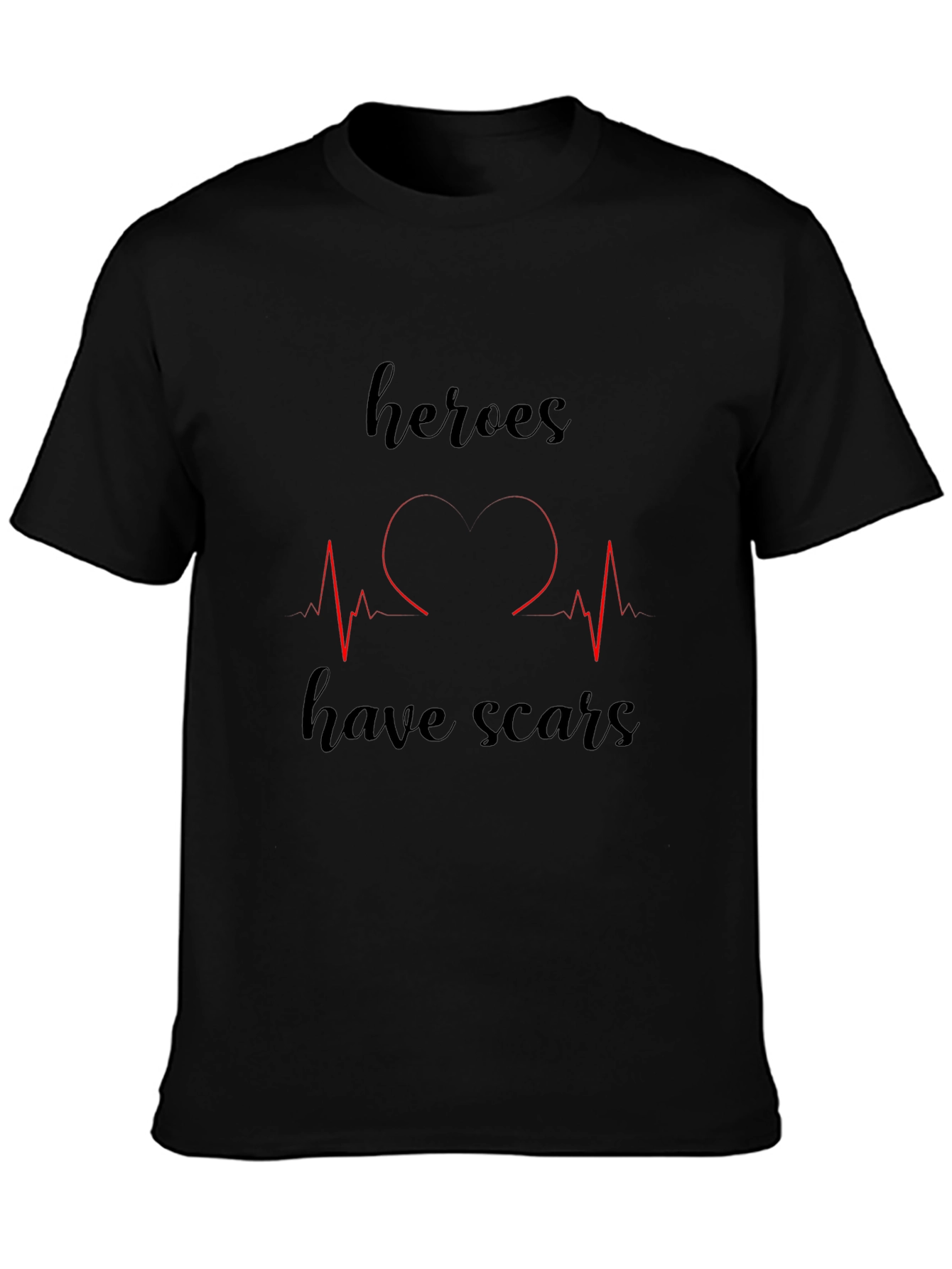 Heroes Have Scars Graphic T-Shirt