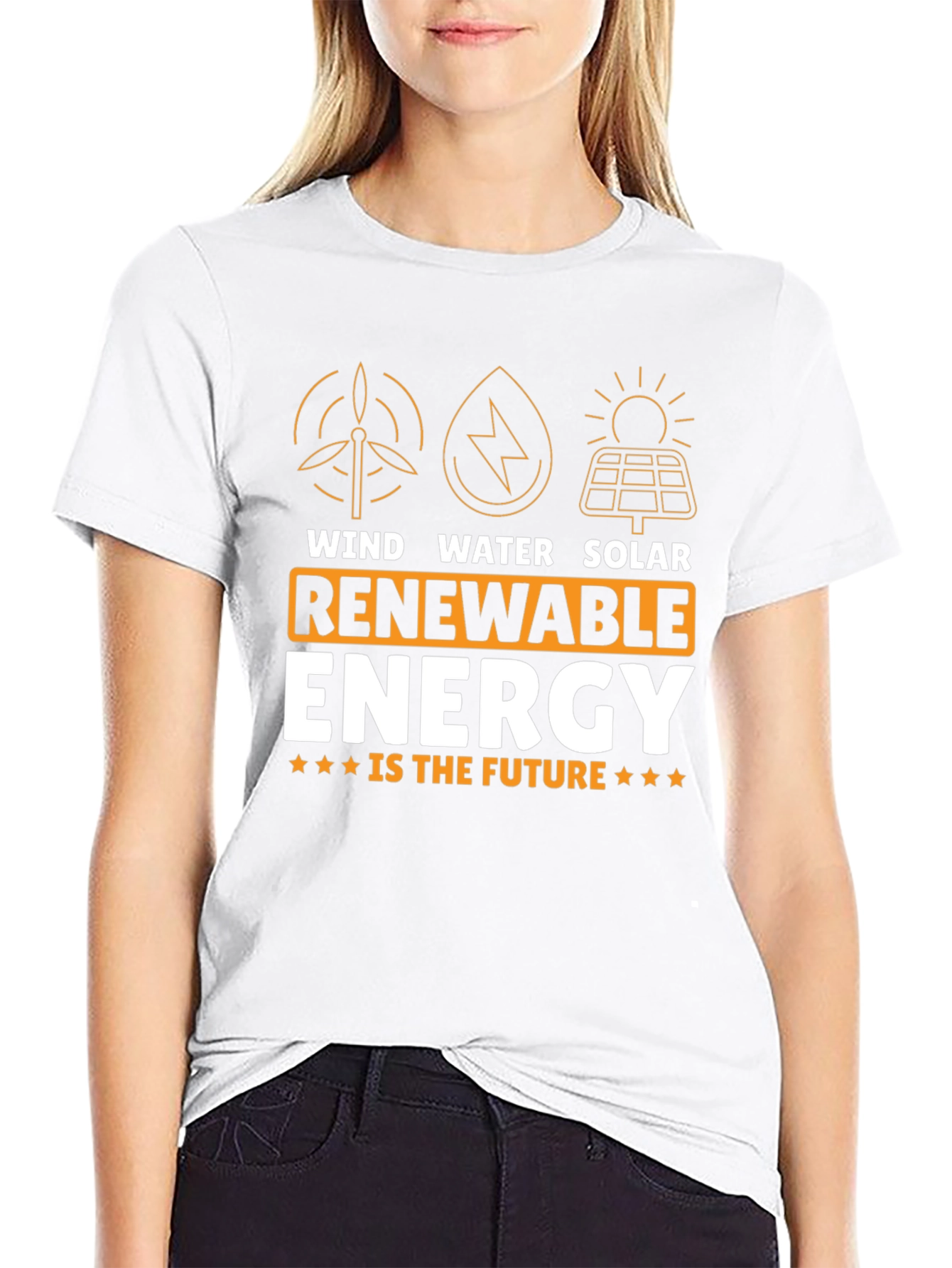 Renewable Energy T-Shirt - Wind Water Solar Power Tee