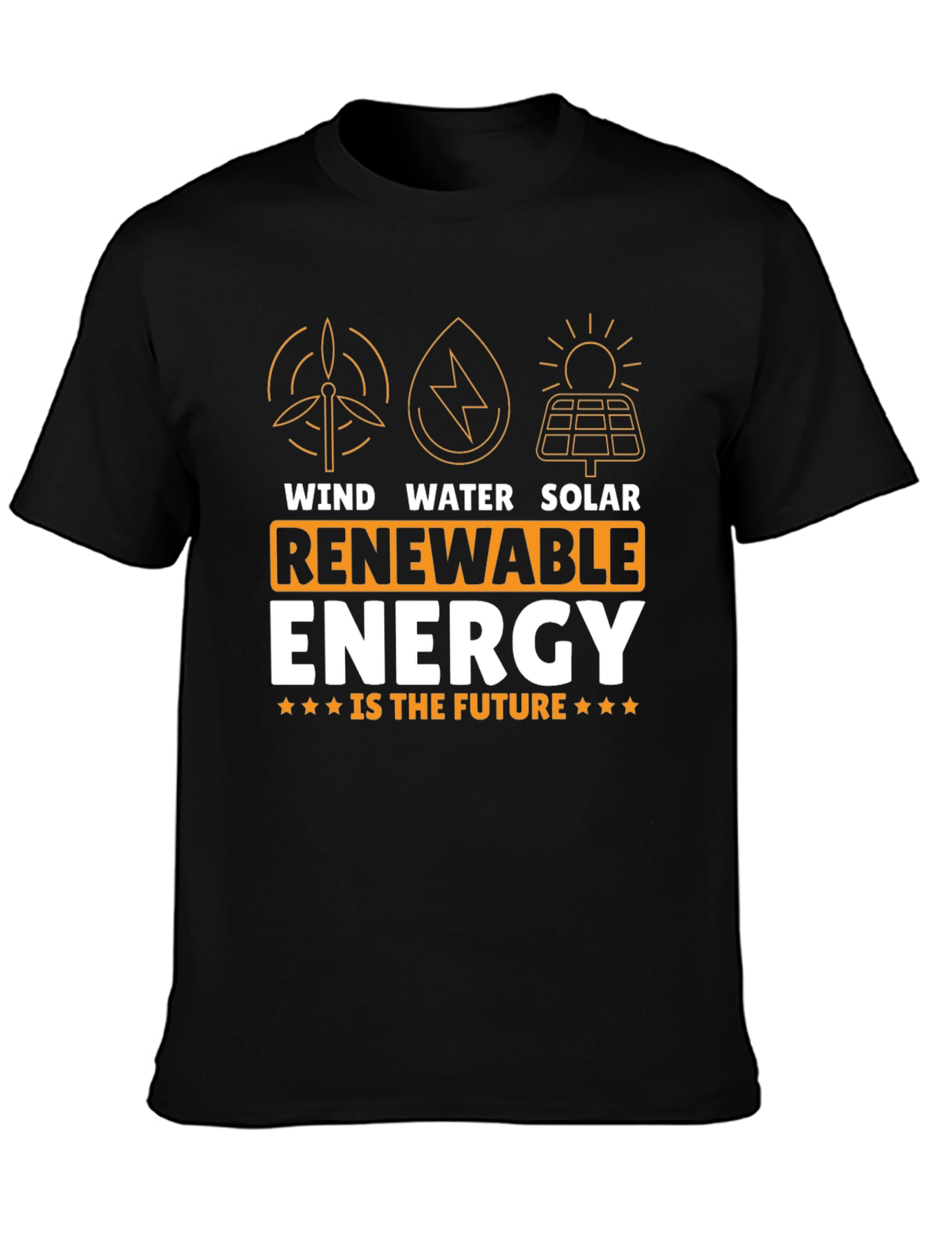 Renewable Energy T-Shirt - Wind Water Solar Power Tee