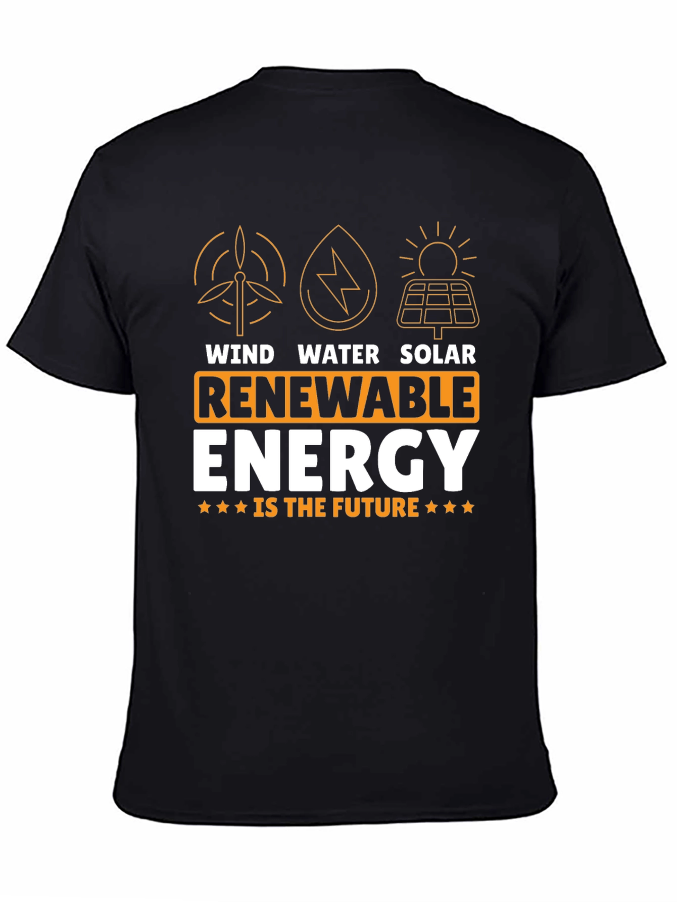 Renewable Energy T-Shirt - Wind Water Solar Power Tee
