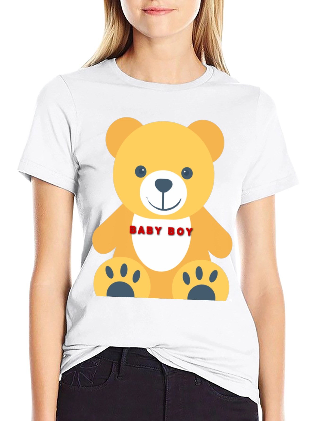 Baby Boy Teddy Bear Graphic T-Shirt