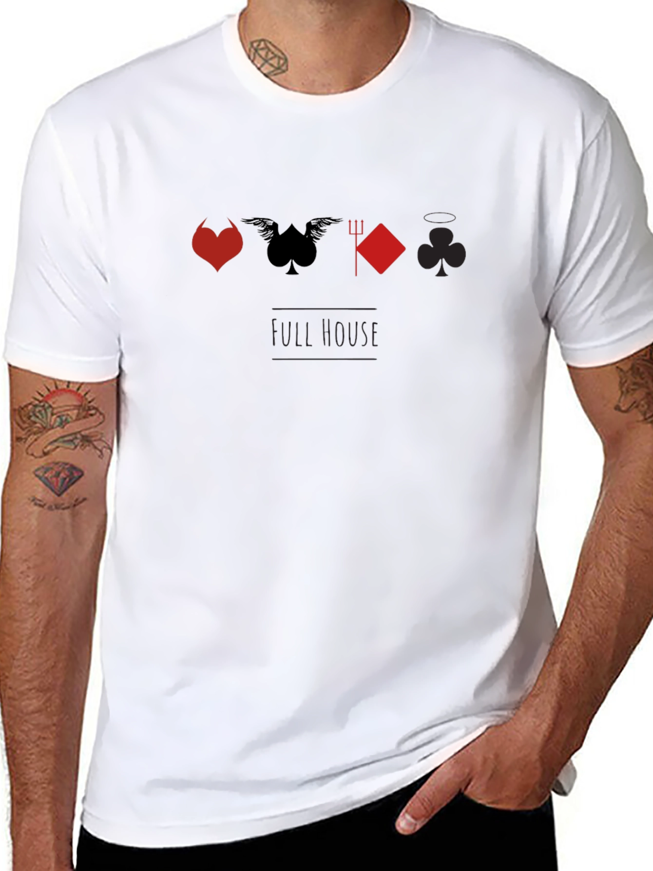 Ace of Spades Devil Card Graphic Tee