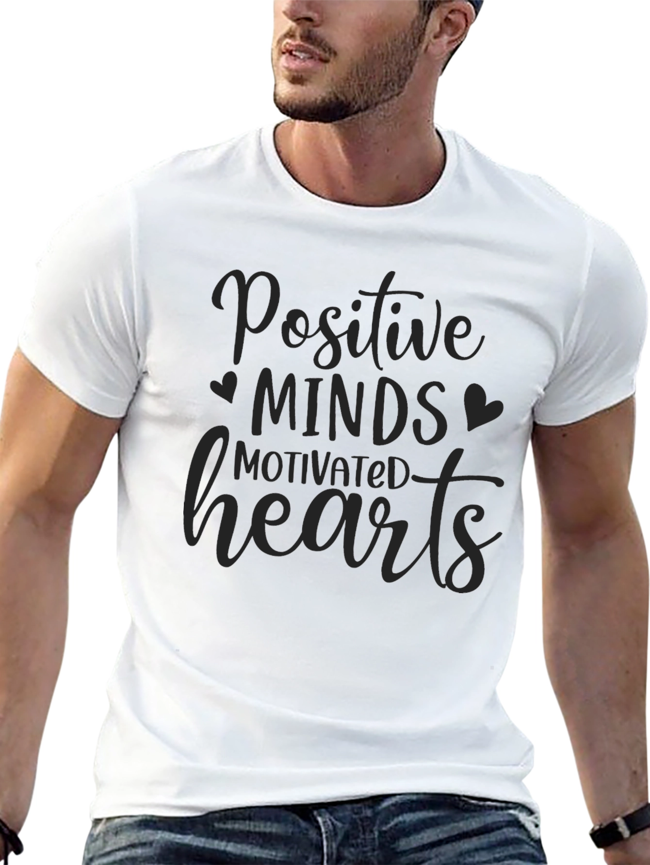 Positive Minds Motivated Hearts Graphic Tee