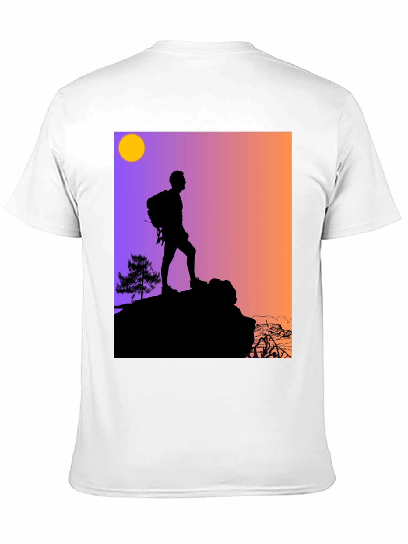 Hiking Silhouette Graphic Tee - Adventure Ready!