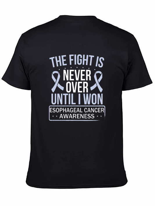 Esophageal Cancer Awareness T-Shirt - The Fight Is Never Over