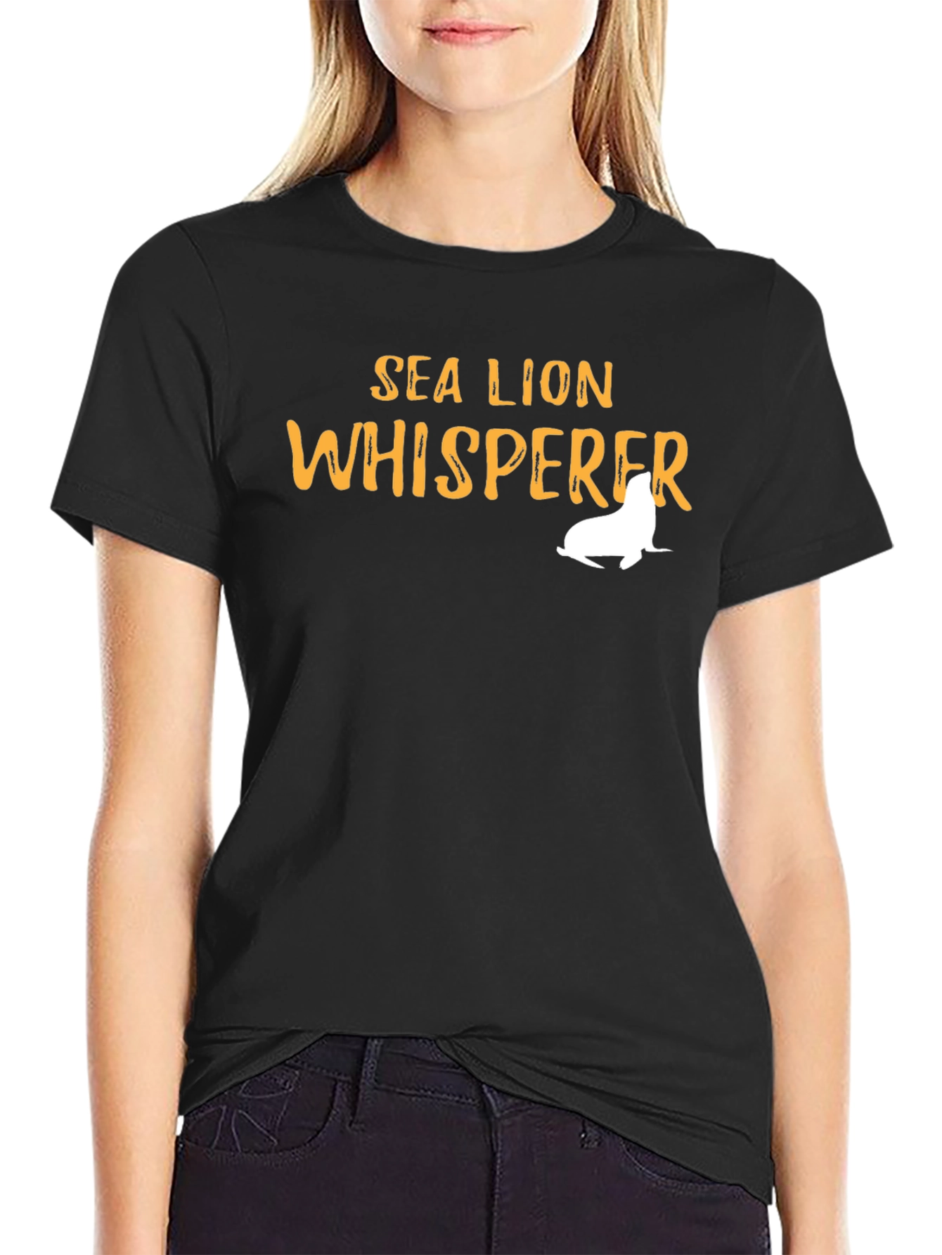 Sea Lion Whisperer Graphic Tee - Black