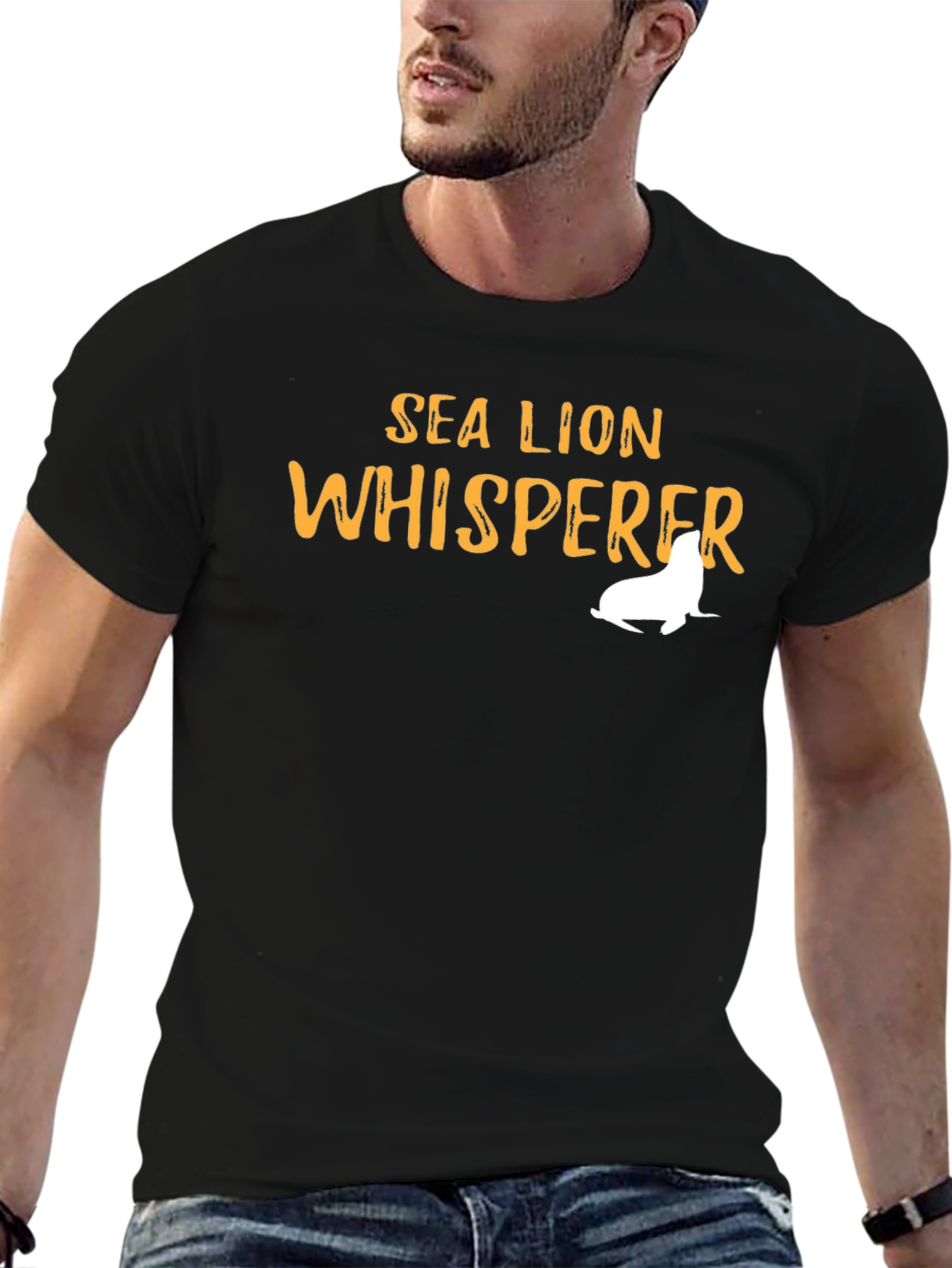 Sea Lion Whisperer Graphic Tee - Black