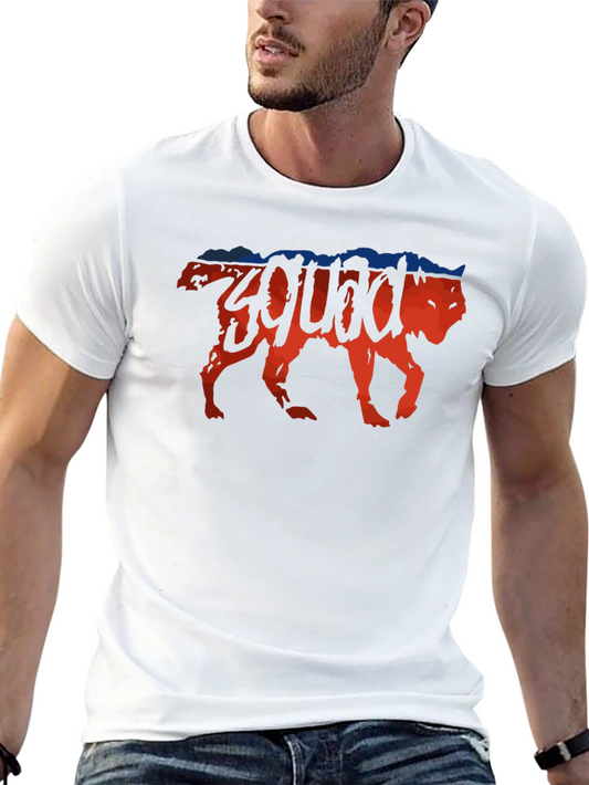 Squad Wolf Graphic Tee - Mens Black T-Shirt