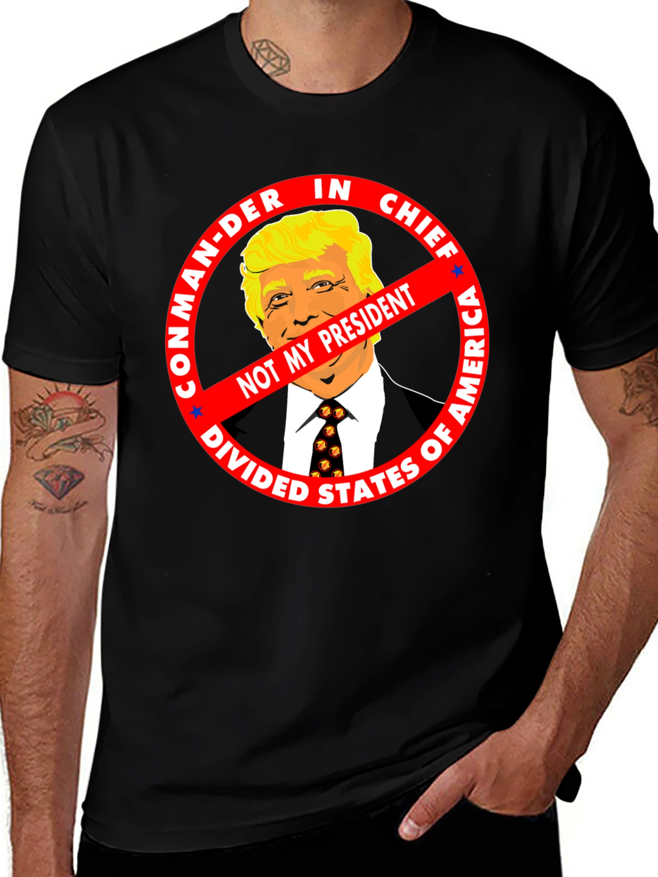 Not My President Anti-Trump Graphic Tee