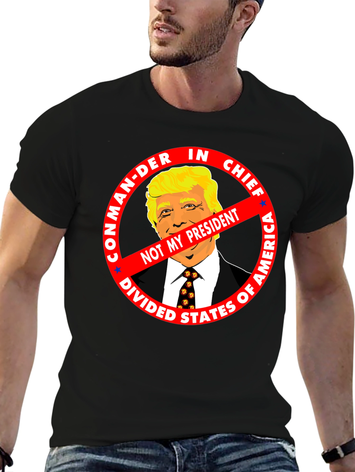 Not My President Anti-Trump Graphic Tee