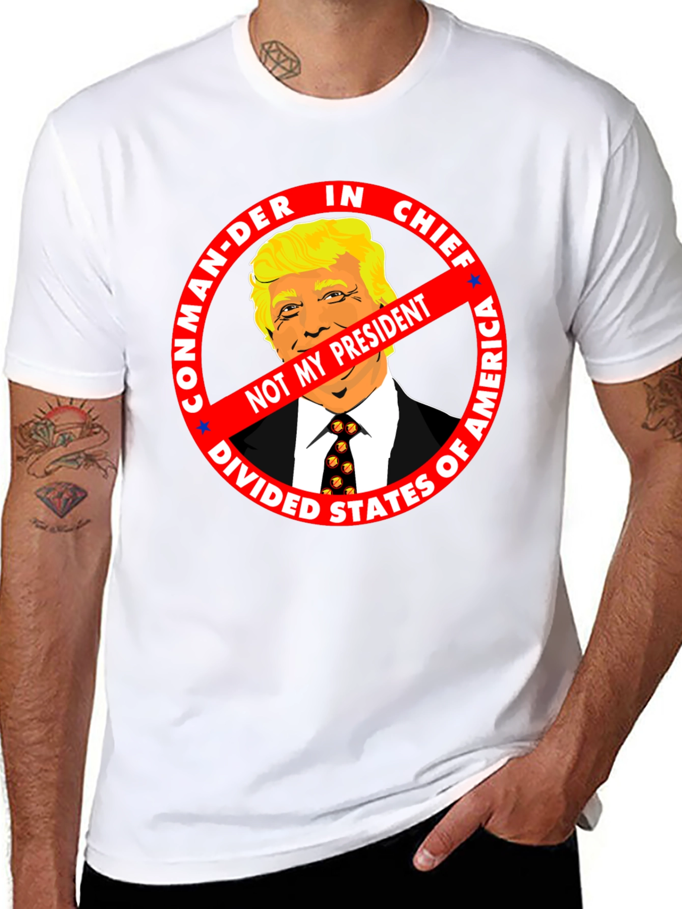 Not My President Anti-Trump Graphic Tee