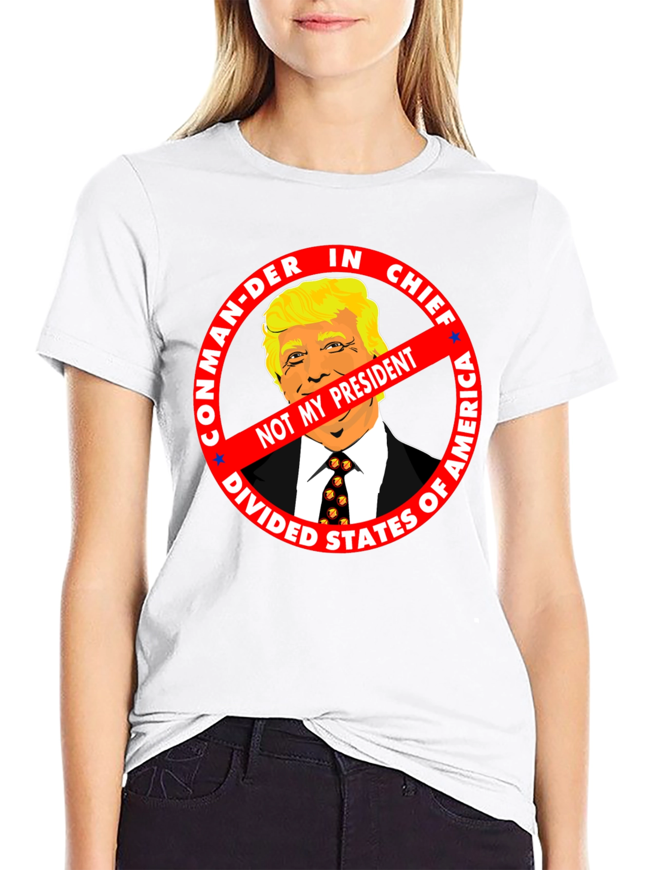Not My President Anti-Trump Graphic Tee