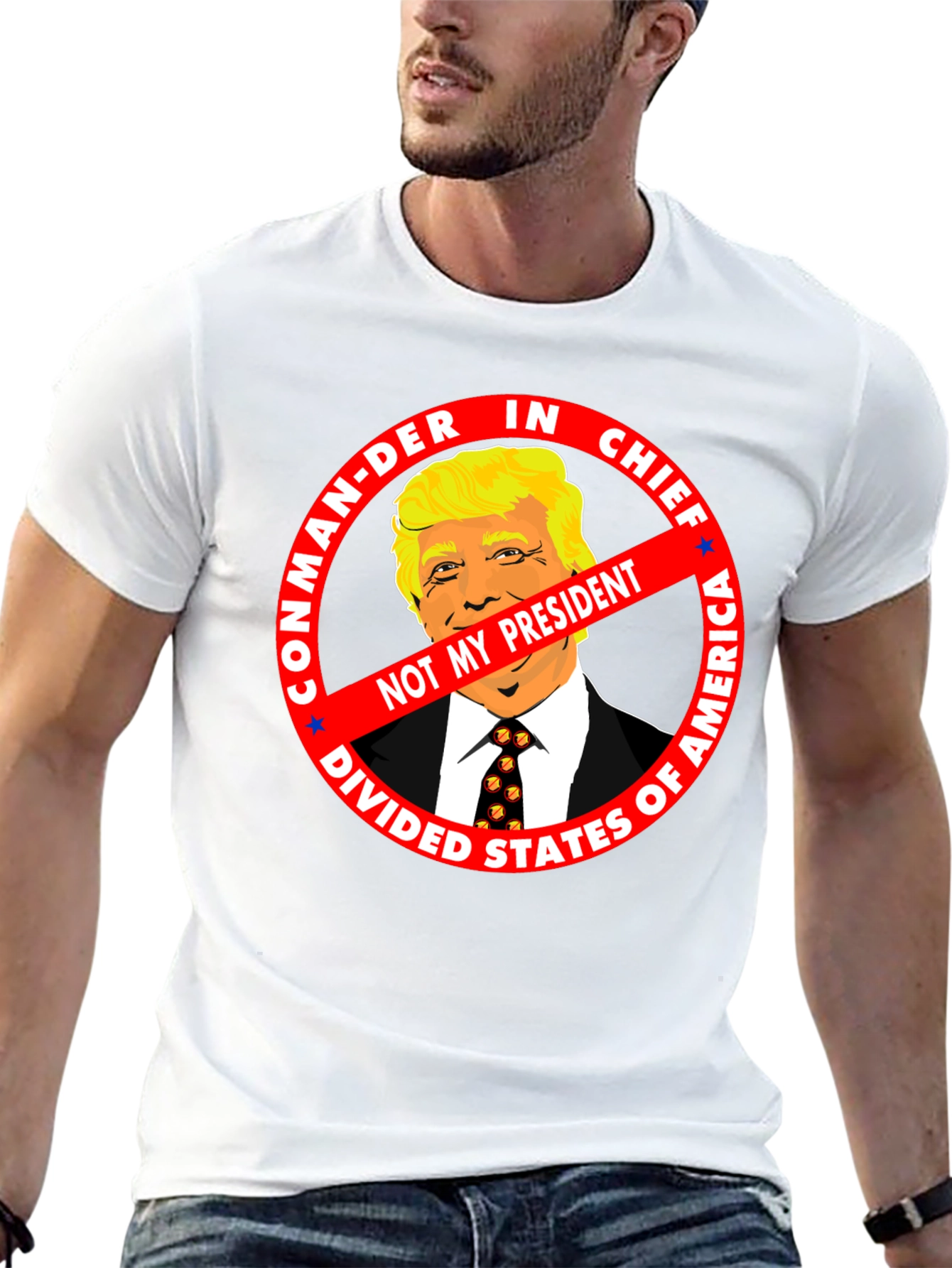 Not My President Anti-Trump Graphic Tee