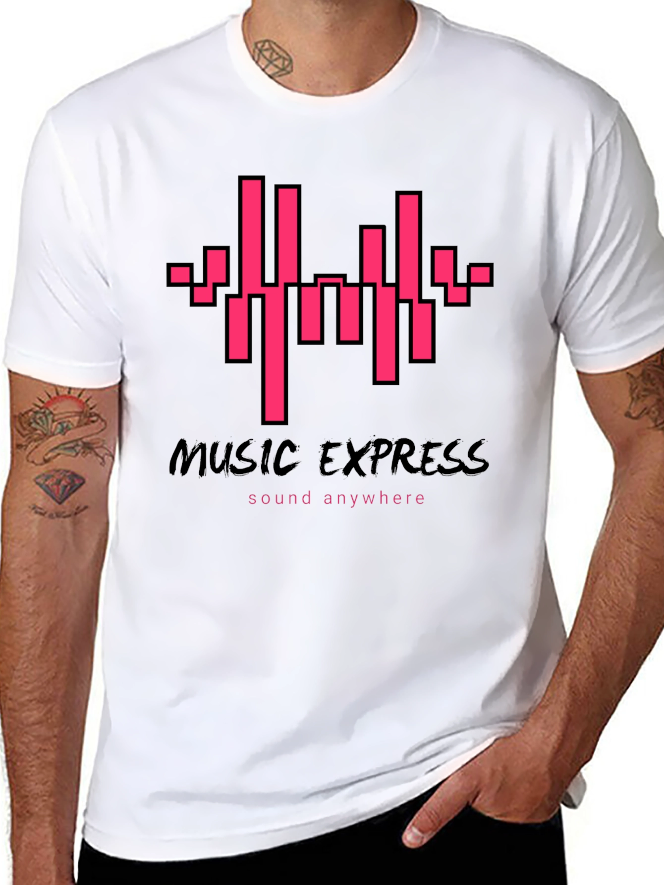 Music Express T-Shirt - Sound Anywhere Graphic Tee