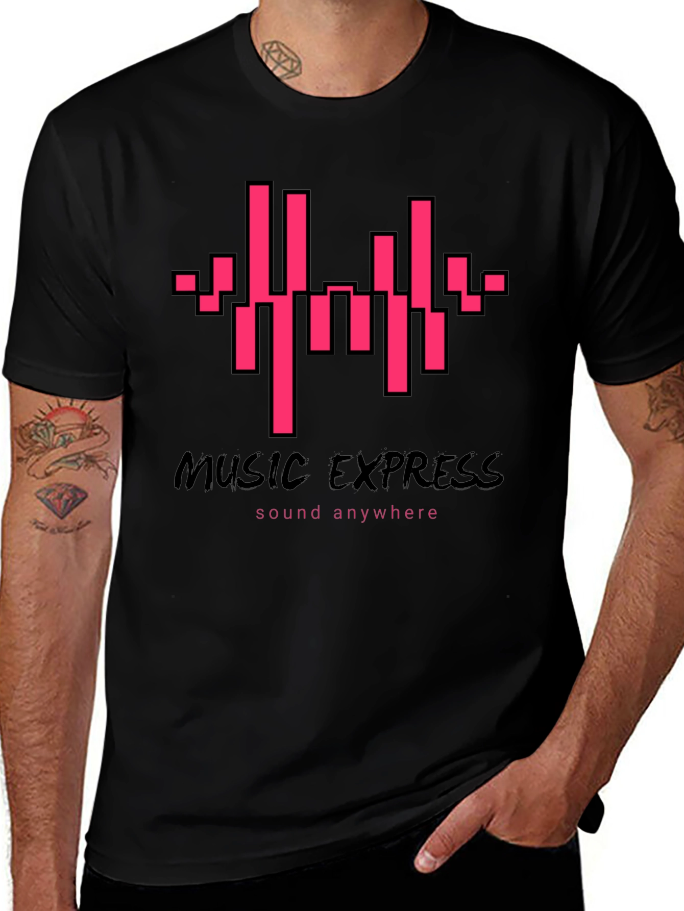 Music Express T-Shirt - Sound Anywhere Graphic Tee