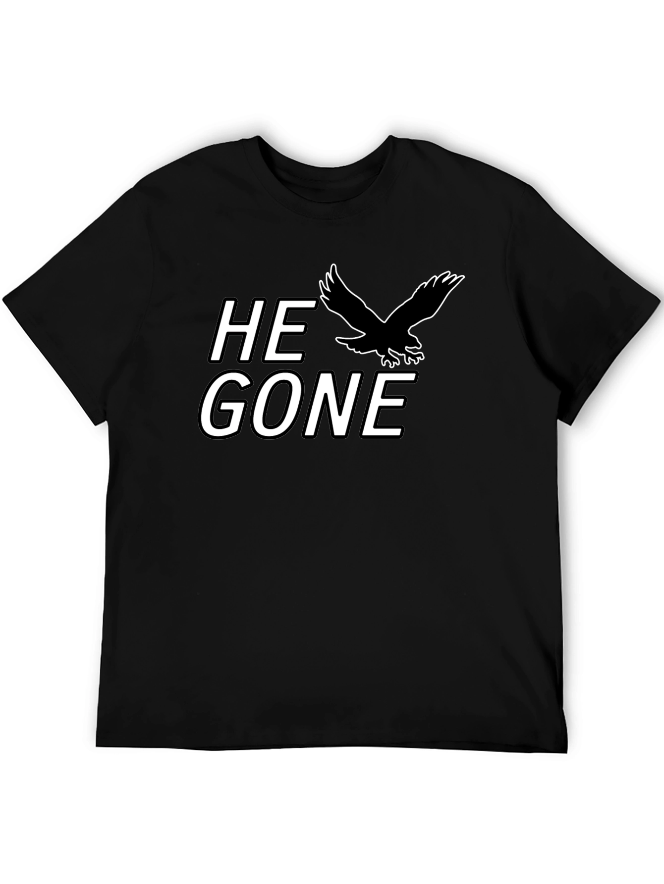 He Gone T-Shirt - Black Eagle Graphic Tee