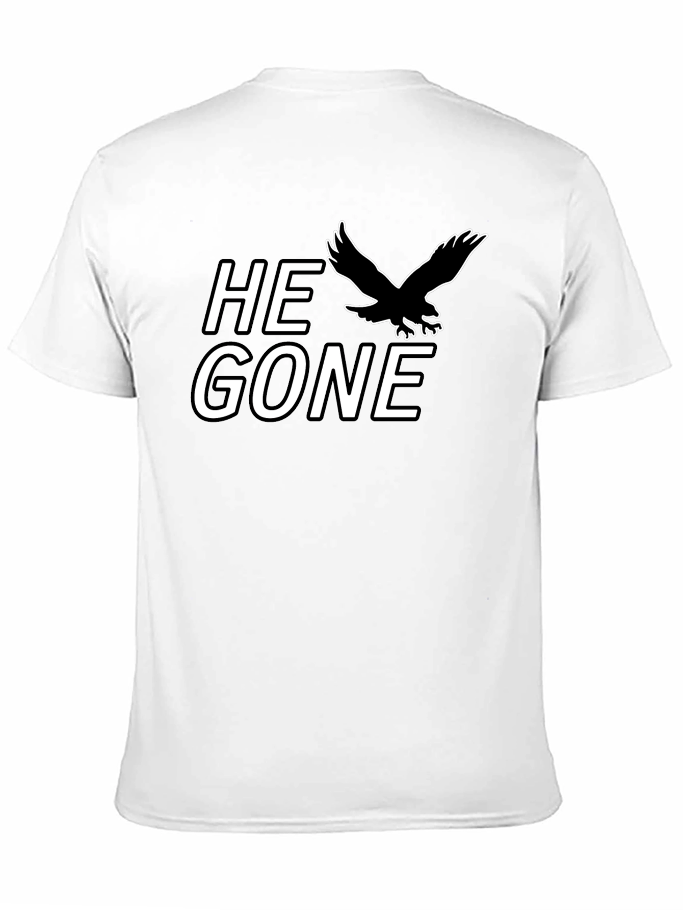 He Gone T-Shirt - Black Eagle Graphic Tee