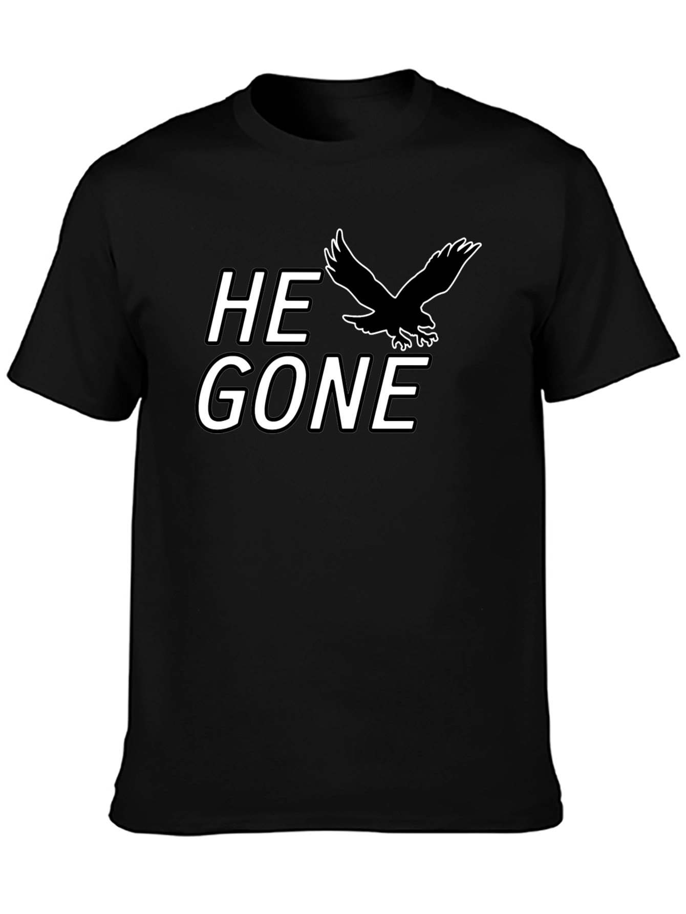 He Gone T-Shirt - Black Eagle Graphic Tee