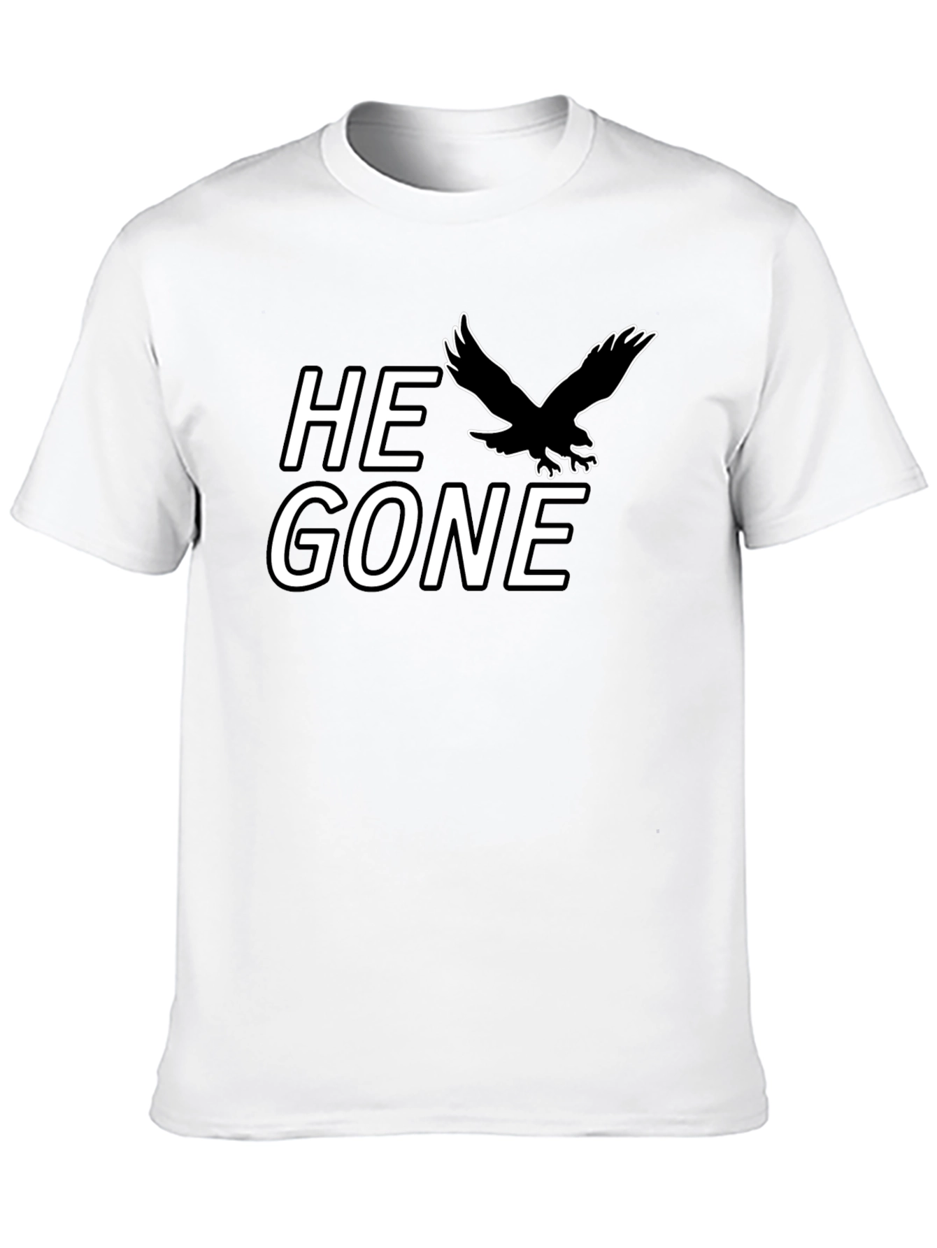 He Gone T-Shirt - Black Eagle Graphic Tee
