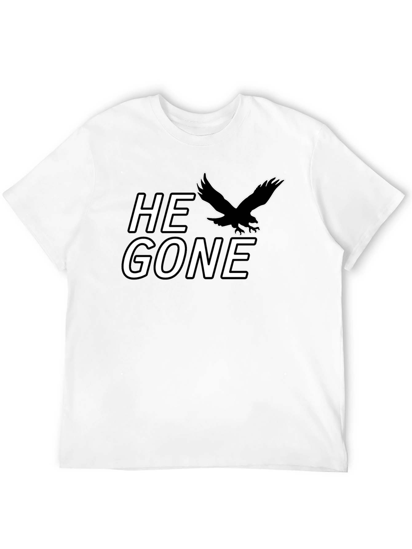 He Gone T-Shirt - Black Eagle Graphic Tee