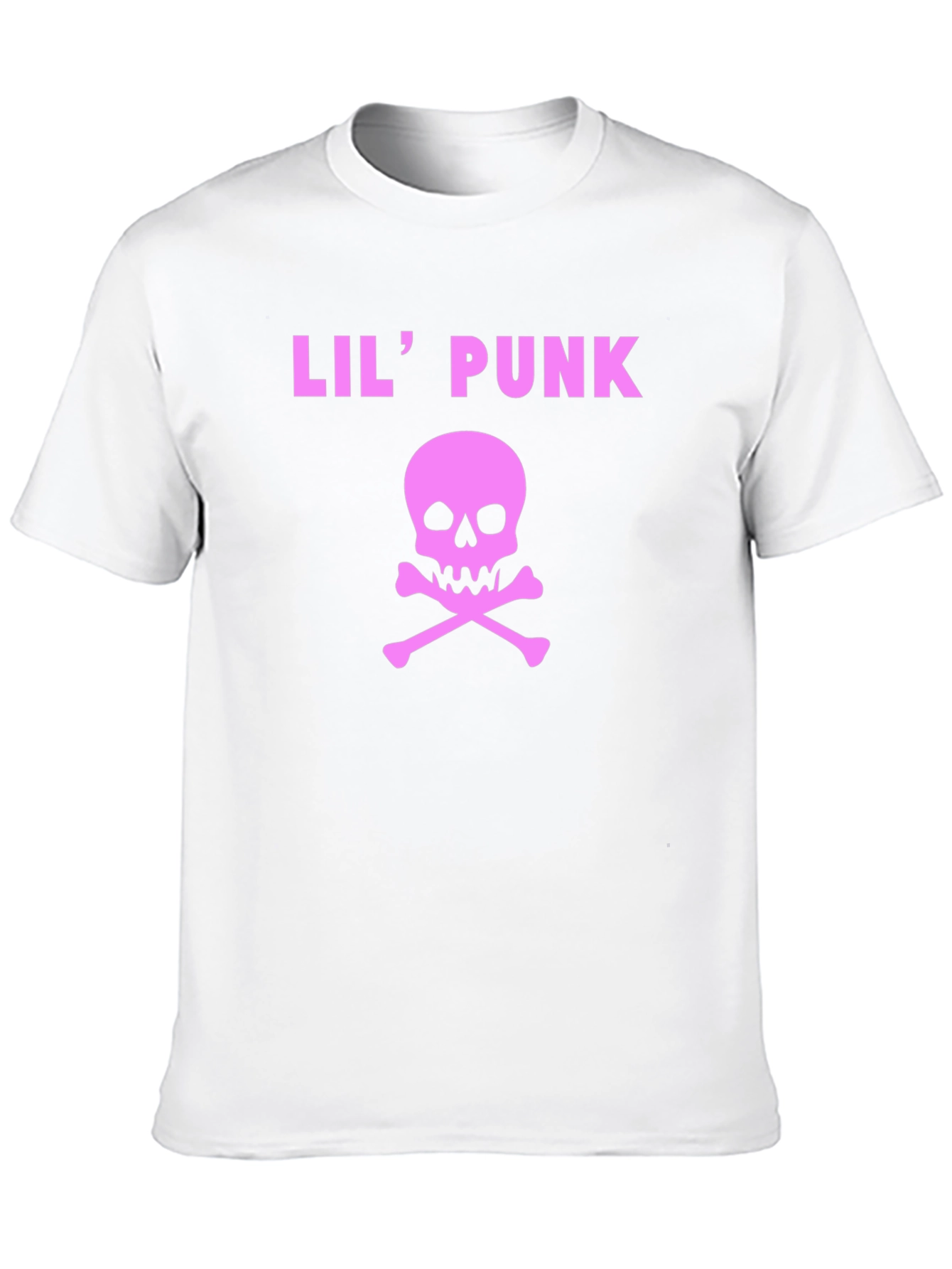Lil Punk Skull Graphic T-Shirt - Black