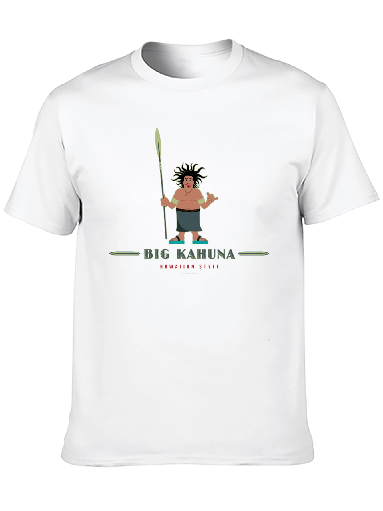 Big Kahuna Hawaiian Style Graphic T-Shirt
