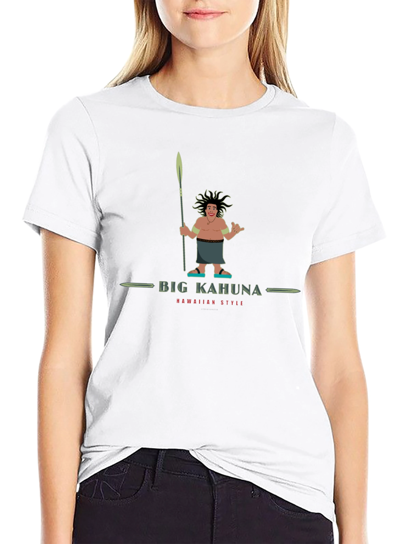 Big Kahuna Hawaiian Style Graphic T-Shirt