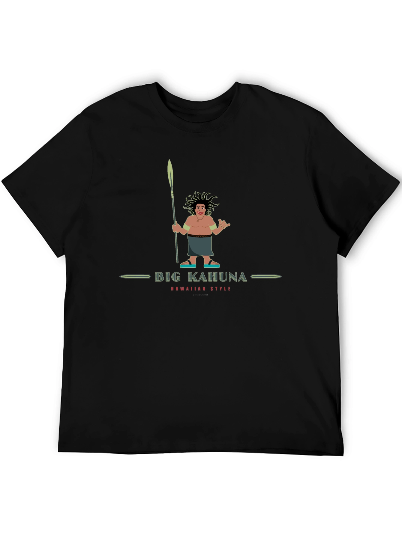 Big Kahuna Hawaiian Style Graphic T-Shirt