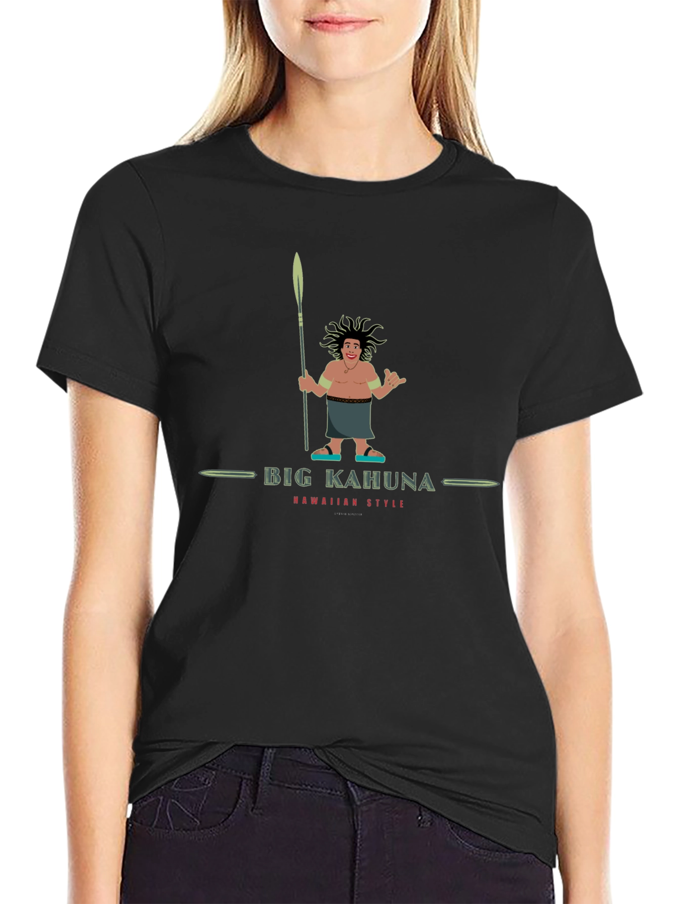 Big Kahuna Hawaiian Style Graphic T-Shirt