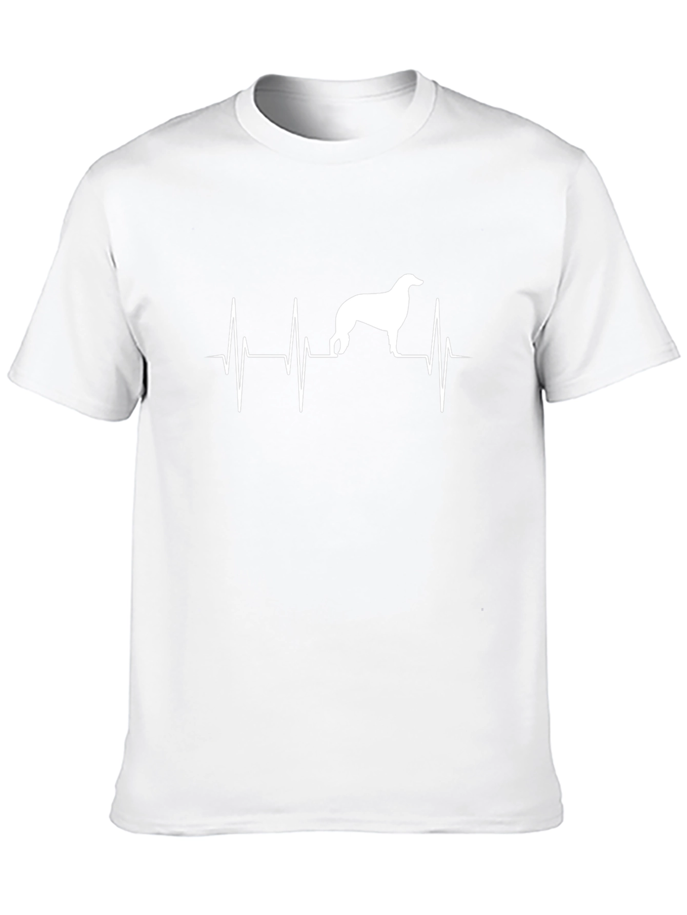 Dog Heartbeat Graphic Tee - Black Cotton T-Shirt