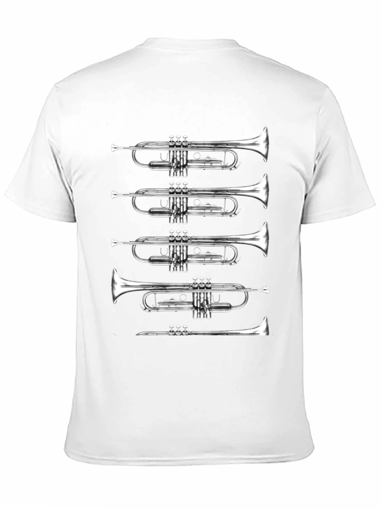 Trumpet Graphic Tee - Musicians Black T-Shirt