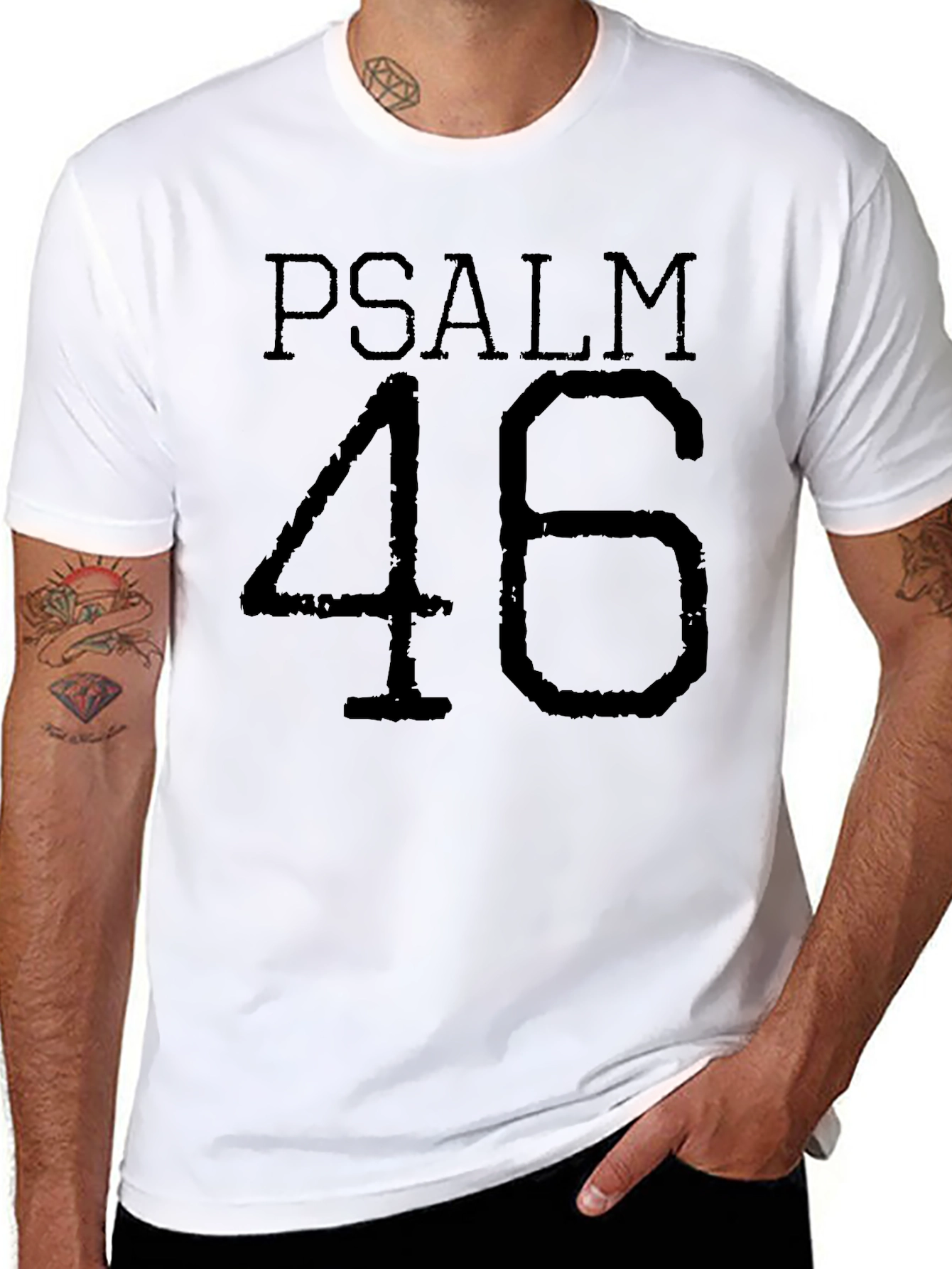 Psalm 46 Christian T-Shirt Religious Faith Tee